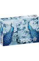 Puzzle - Blue Peacock - 1000 pièces