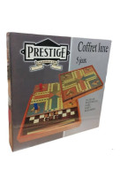 Coffret bois - 5 jeux - Prestige