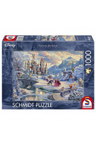 Puzzle Disney -  La Belle et La Bête : Enchantement Hivernal - 1000 pièces